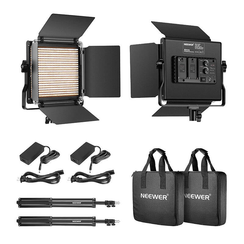 Kit Neewer 660 Bi Color LED, to lamper 40W 3200-5600K