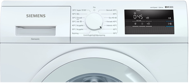 SIEMENS WM12N0L2DN - FRONTBETJENT VASKEMASKINE