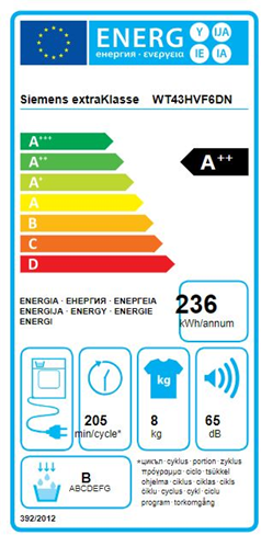 Siemens extraKlasse WT43HVF6DN - Kondenstørretumbler
