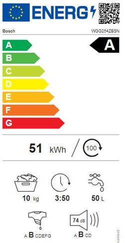Bosch WGG254ZBSN - Frontbetjent vaskemaskine