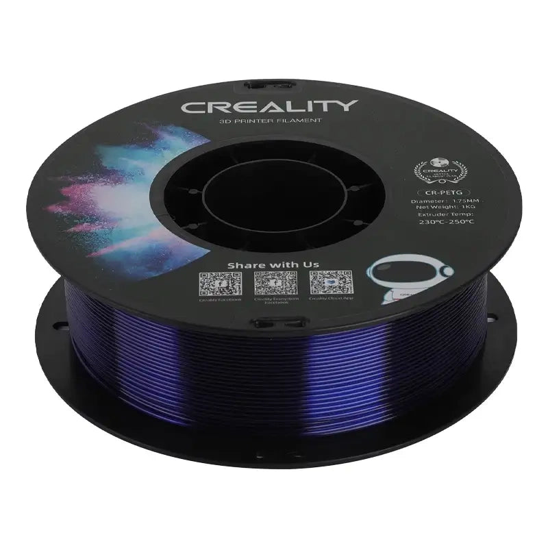 CR-PETG Filament Creality (gennemsigtig blå)