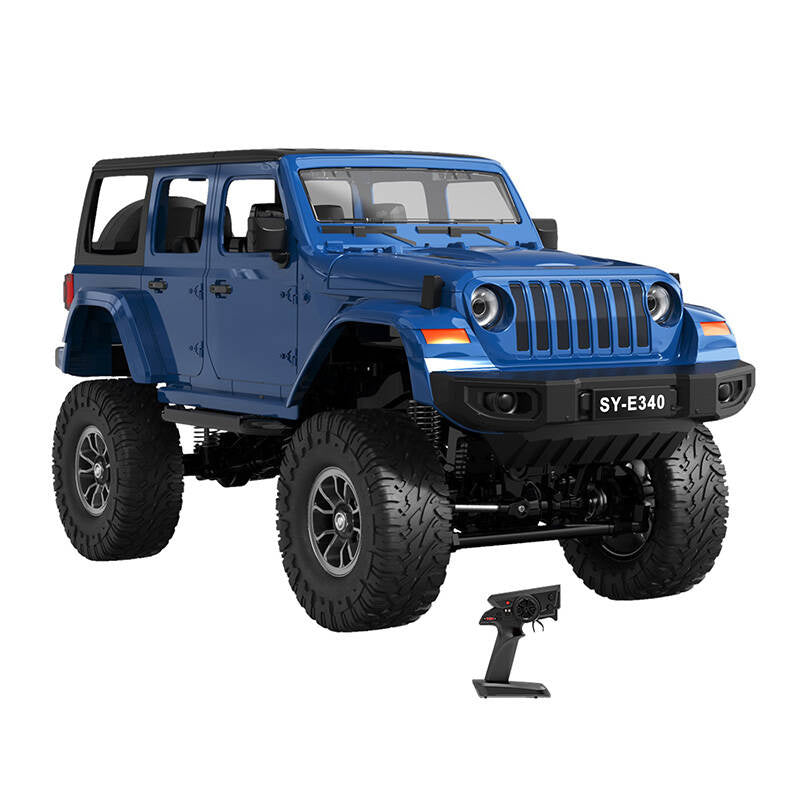 RC fjernbetjeningsbil 1:14 Double Eagle (blå) Jeep Crawler Pro E340-003