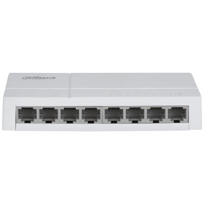 Dahua Technology PoE SF1008-EUR netværksswitch Ikke administreret Fast Ethernet (10/100) Strøm over Ethernet (PoE) Desktop Lys grå