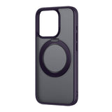 Telefonkasse Baseus SkyRing Magnetisk med stand til iP 14 Pro Max + hærdet glas og rengøringsset (lila)