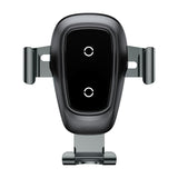 Baseus Metal Gravity Wireless Charger Car Mount Phone Bracket Air Vent Holder Qi Charger black (WXYL-B0A)
