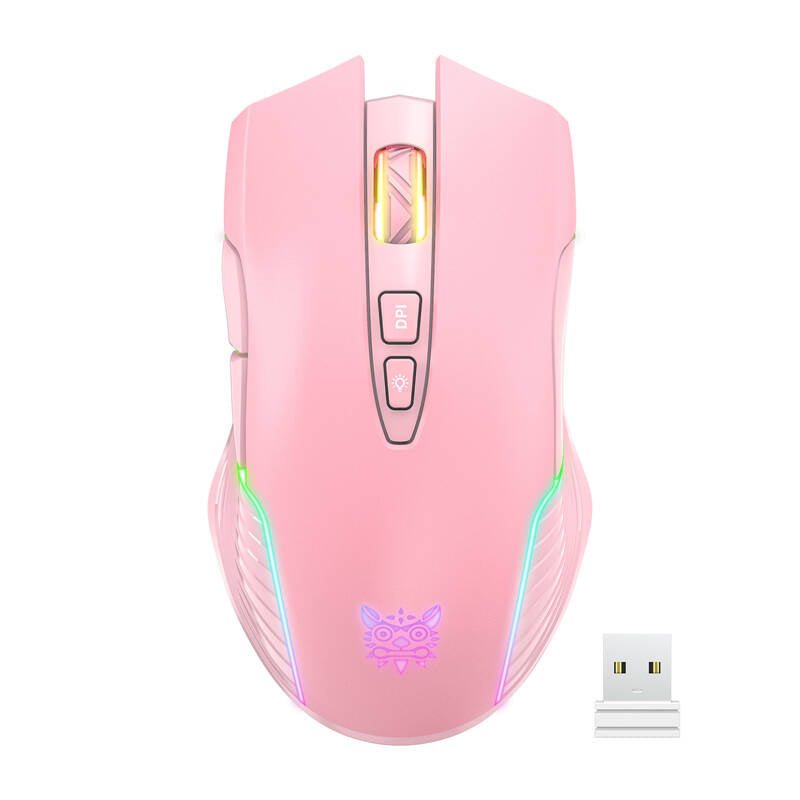 ONIKUMA CW905 Pink 2.4G trådløs spilmus