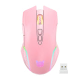 ONIKUMA CW905 Pink 2.4G trådløs spilmus