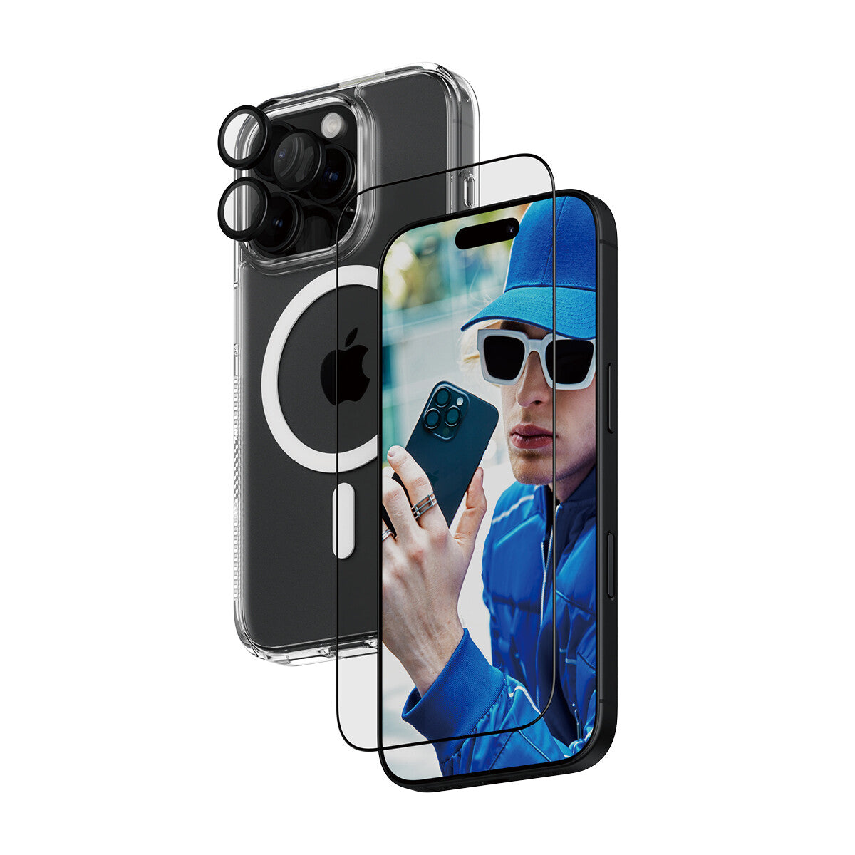 PanzerGlass ® 3-i-1 Beskyttelsespakke iPhone 16 Pro