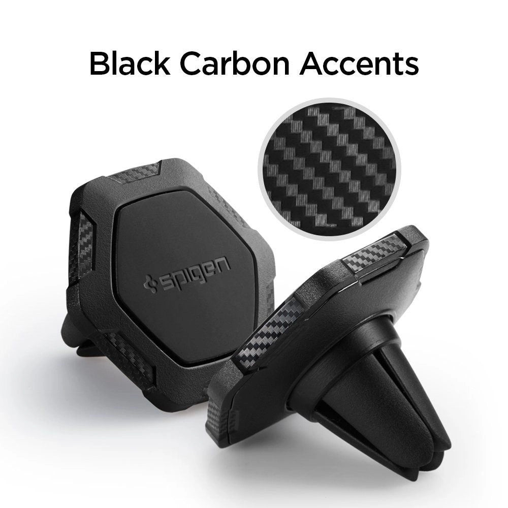 Spigen QS11 Magnetisk billuftventil Telefonholder - sort