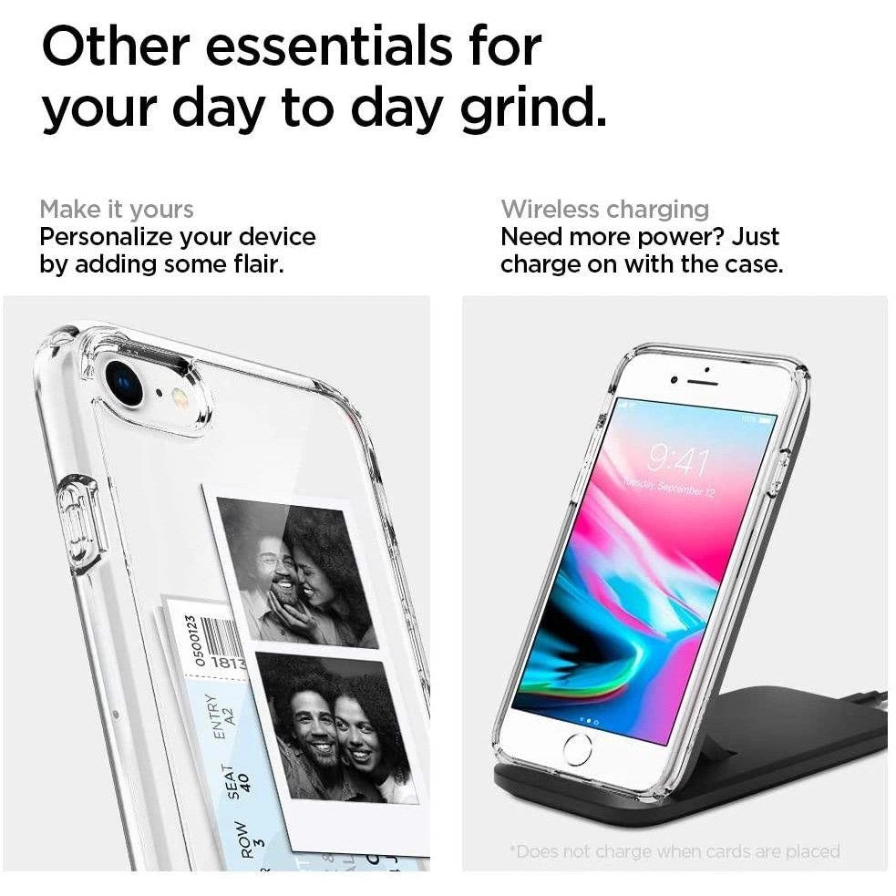 Spigen Ultra Hybrid Case til iPhone 7 / 8 / SE 2020 / SE 2022 - Gennemsigtig