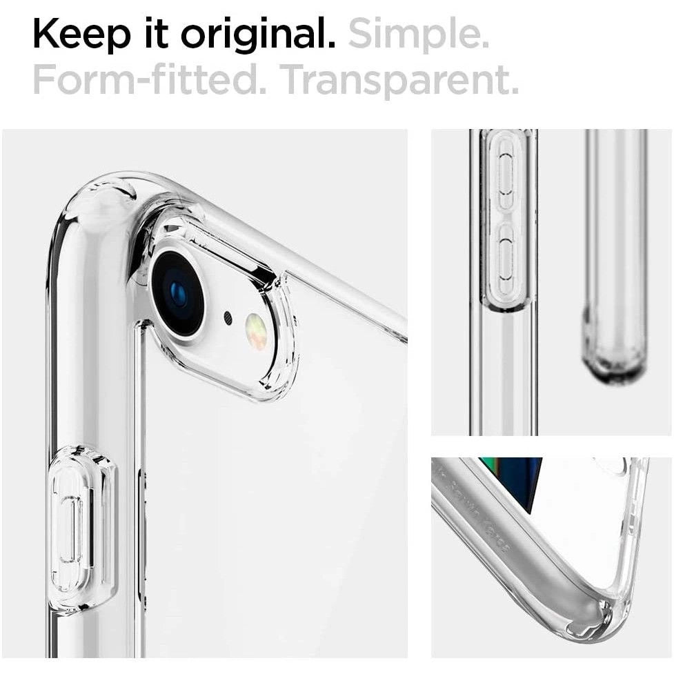 Spigen Ultra Hybrid Case til iPhone 7 / 8 / SE 2020 / SE 2022 - Gennemsigtig