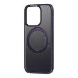 Telefonkasse med stand Baseus SkyRing 360° til iP 14 Pro + tempereret glas og rengøringsset (lila)