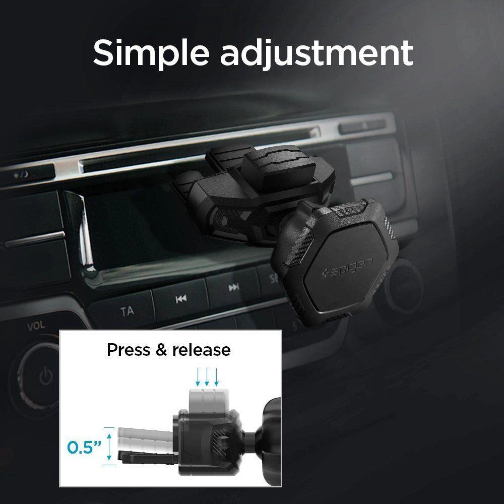 Spigen QS24 telefonholder til cd-slot i bil magnetisk - sort