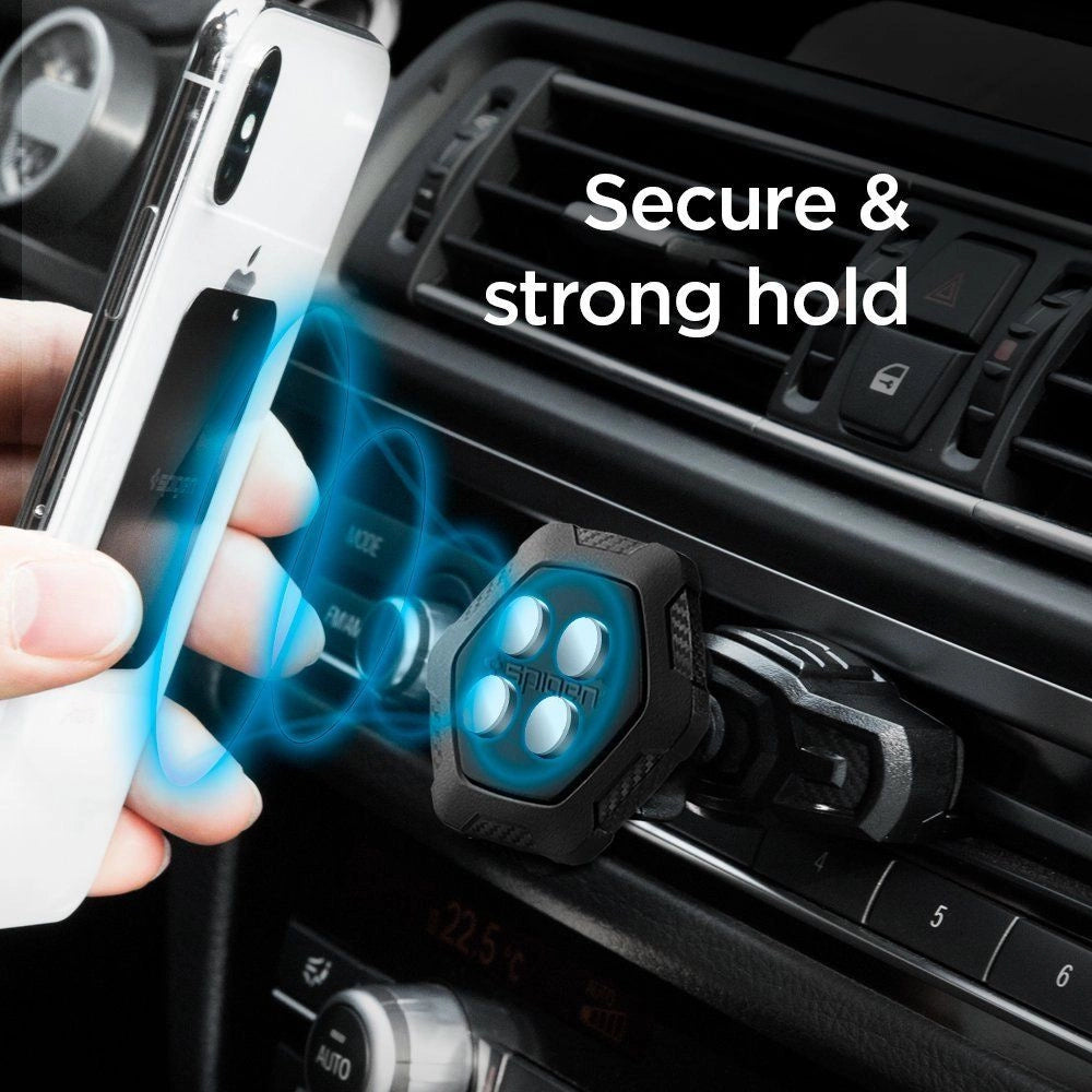 Spigen QS24 telefonholder til cd-slot i bil magnetisk - sort