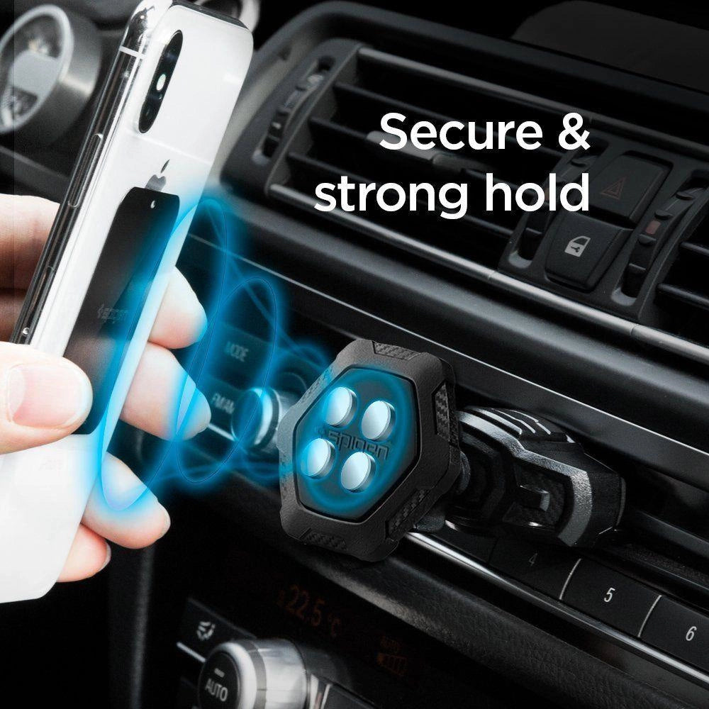 Spigen QS24 telefonholder til cd-slot i bil magnetisk - sort