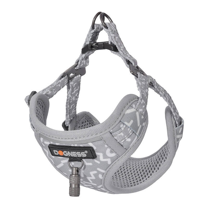 Dogs walking set leash 1,5m+ hundesko (lysgrå)