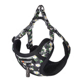 Dogs walking set leash 1,5m+harness til hunde (multifarvet)