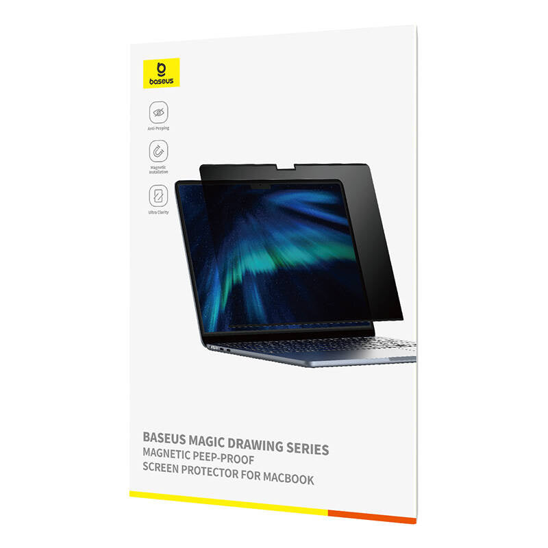 Baseus Magic Drawing magnetisk beskyttelsesoverlay til MacBook Pro 16" (2021/2023) + rengøringsset (gennemsigtigt)