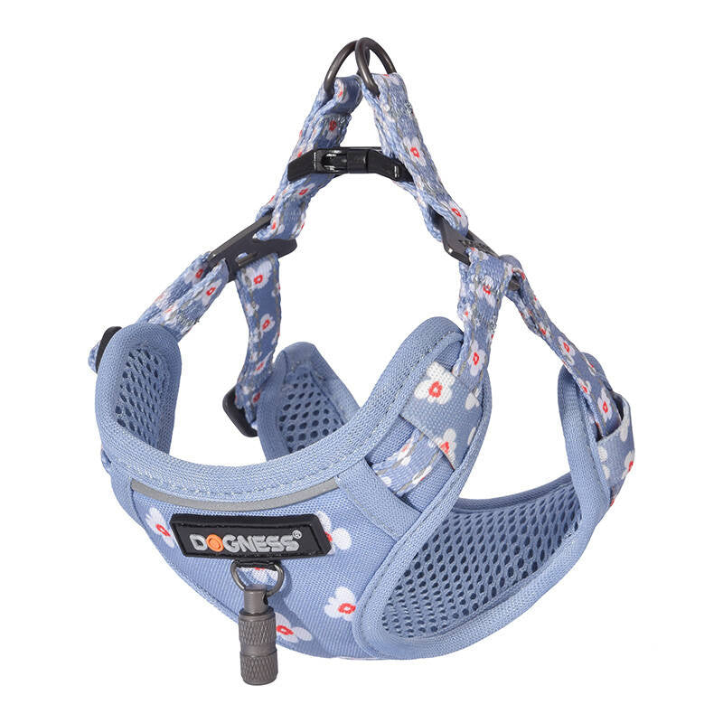 Dogs walking set leash 1,5 m + hundesko (lysblå)