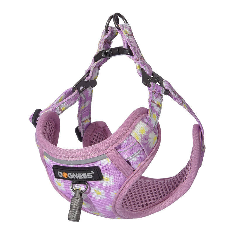 Dogs walking set leash 1,5m+forpligtelse til hunde (rosa)