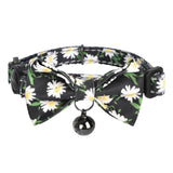 Halsbåndssæt Dogness til katte 2 stykker (Daisy Black/Waterproof Red)