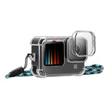 Æske med linsekap og halsbånd PULUZ til GoPro Hero 9 / 10 / 11