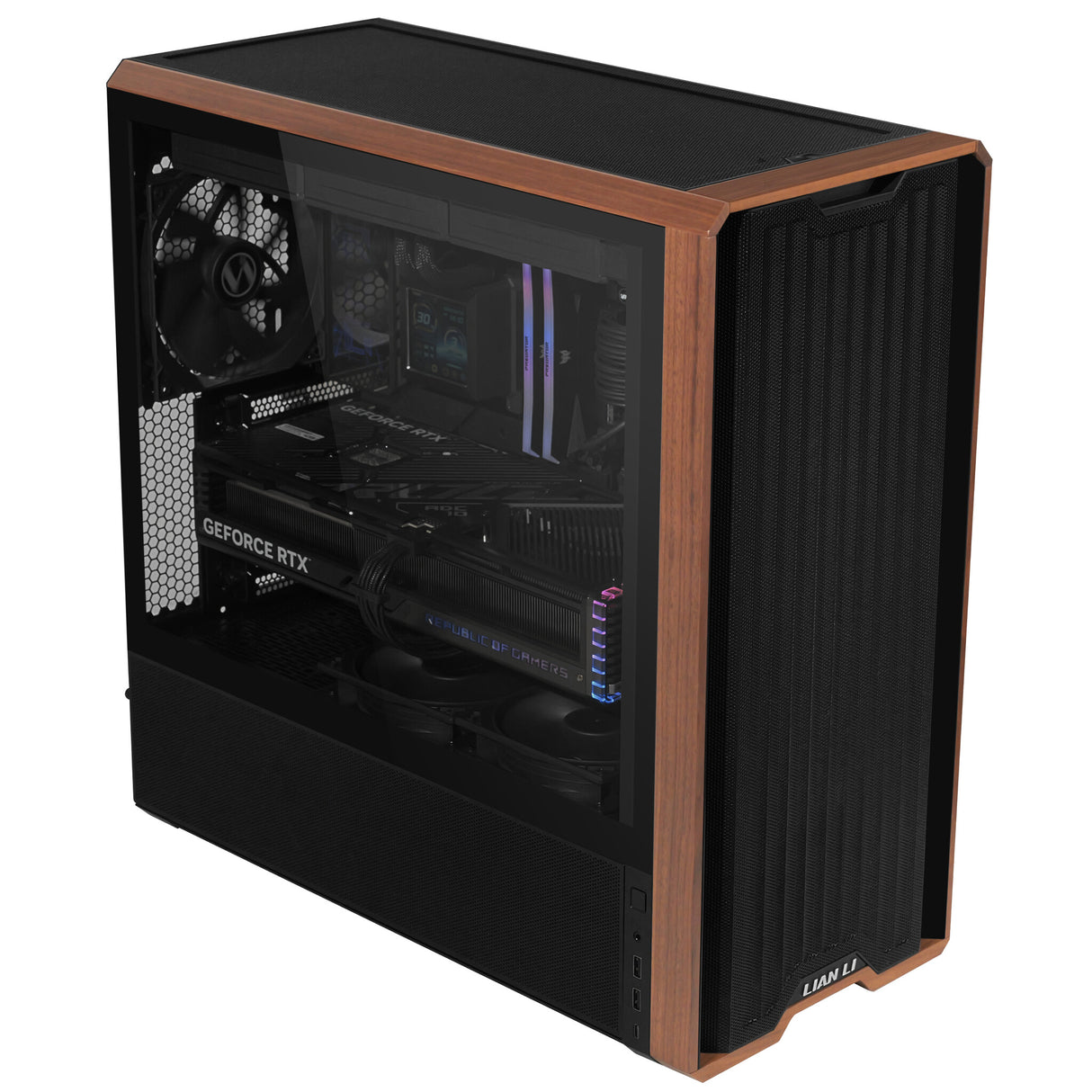 Lian Li Lancool LAN217X computeretui Midi Tower Sort, Træ