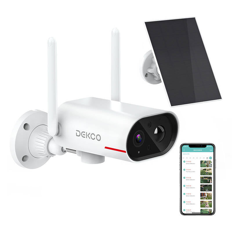 IP-udendørs WiFi-kamera med solpanel DEKCO DC8L 3MP