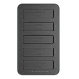 Orico docking station til 2,5" / 3,5" HDD / SSD, 5Gbps, USB-C til USB-C/A med kloning funktion (sort)
