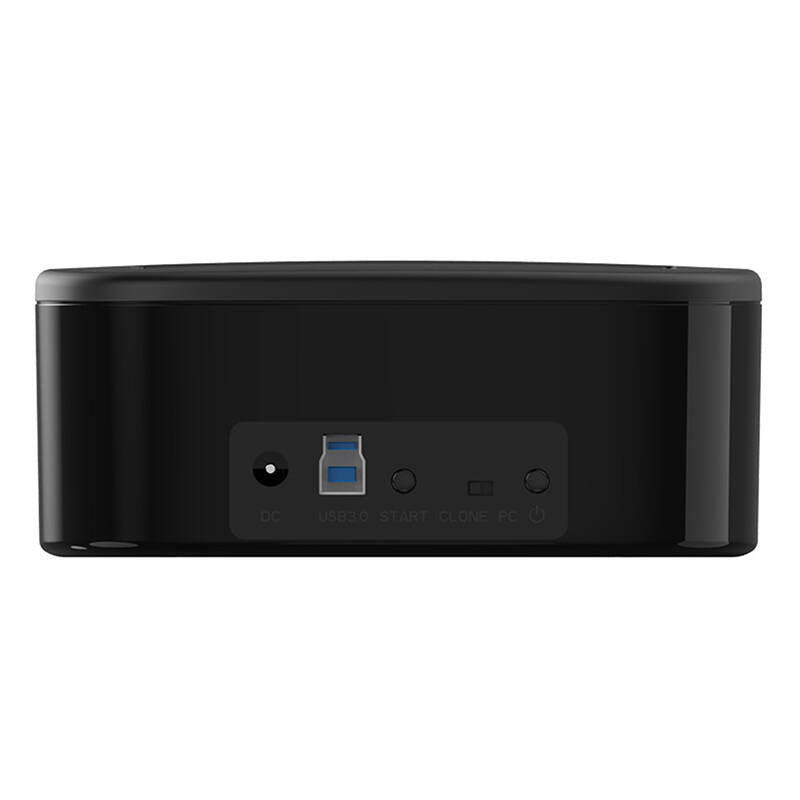Orico docking station til 2,5" / 3,5" HDD / SSD, 5Gbps, USB-C til USB-C/A med kloning funktion (sort)