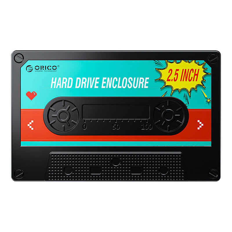 Orico 2580 HDD/SSD 2,5" drev indkapsling, 5Gbps, USB-A til USB Micro-B (sort)