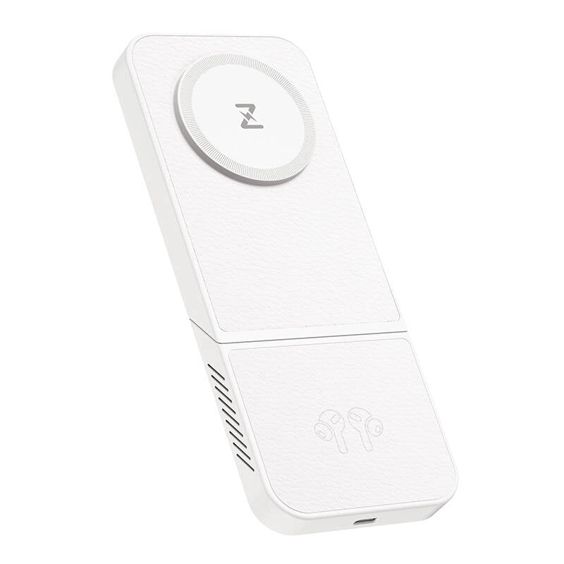 Trådløs oplader, INVZI, MGF7W, 3in1, 15W (hvid)
