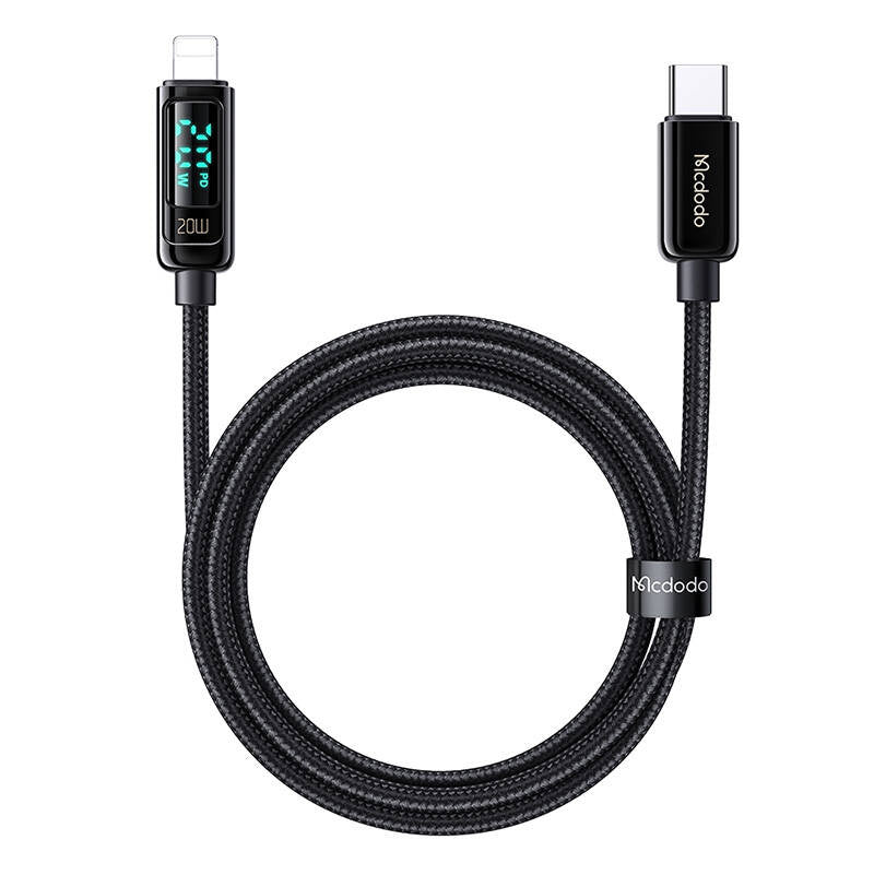 Mcdodo CA-8810 USB-C til Lightning-kabel, 36W, 1,2 m (sort)