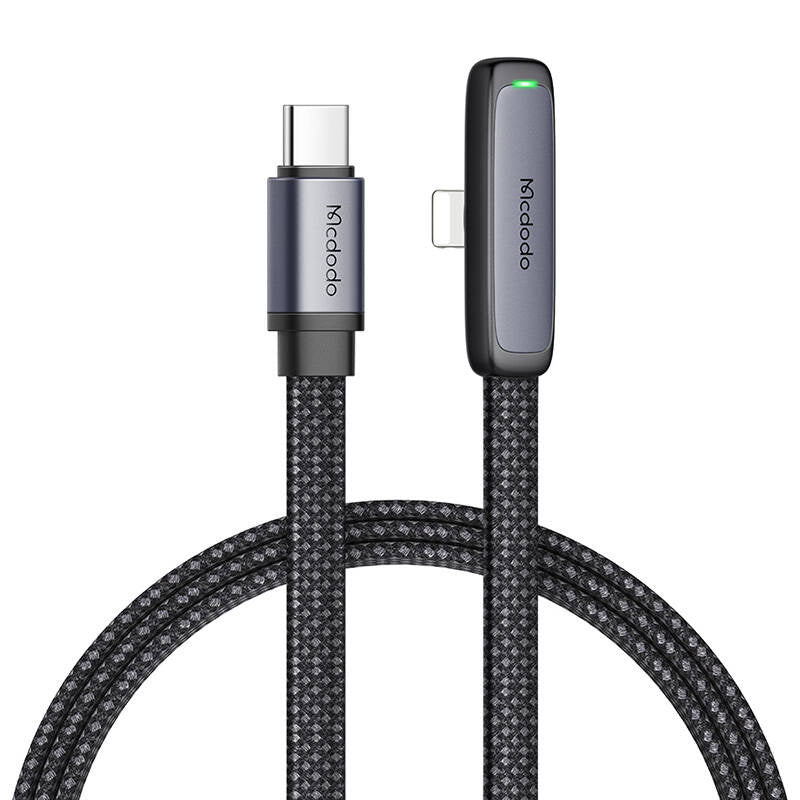 USB-C til lynvinkel kabel Mcdodo CA-3351,1,8m (sort)