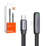 USB-C til lynvinkel kabel Mcdodo CA-3351,1,8m (sort)