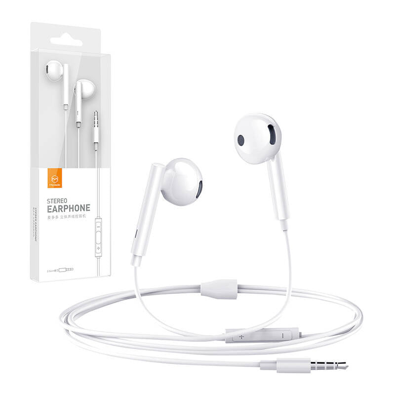 Mcdodo HP-6080 in-ear, trådbundne hovedtelefoner (hvide)