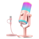 Maono DM30RGB Mikrofon Pink
