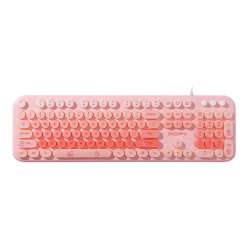 MOFII-kablet tastatur med baggrundsbelysning Love Me (Pink)
