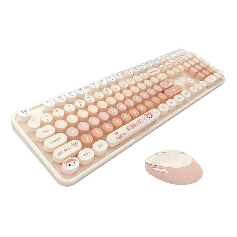 MOFII Sweet Ny 2.4G trådløs tastatur + mus (orange)
