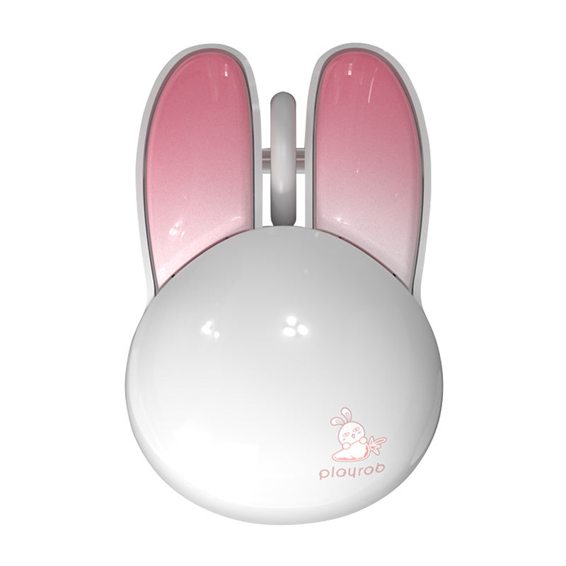 MOFII Wireless Mouse + Bluetooth Rabbit M6DM Glossy (hvid-rosa)