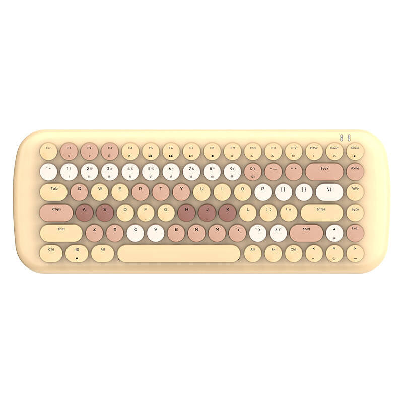 MOFII trådløst mekanisk tastatur med Bluetooth ROMI 2.4G (brun)
