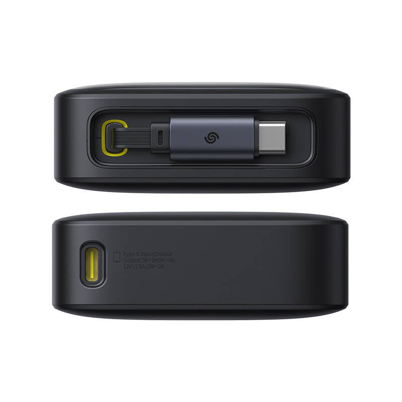 Powerbank Baseus OS Free2Pull 10000mAh 30W + kabel (sort)