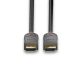Lindy 36481 DisplayPort kabel 1 m Sort, Grå