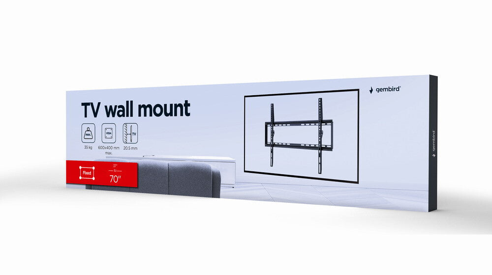 Gembird WM-70F-03 tv-beslag 177,8 cm (70") Sort