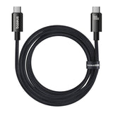 Baseus Kabel USB Tungsten Gold USB-C til USB-C 100W 1,5m (sort)
