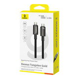 Baseus Kabel USB Tungsten Gold USB-C til USB-C 100W 1,5m (sort)