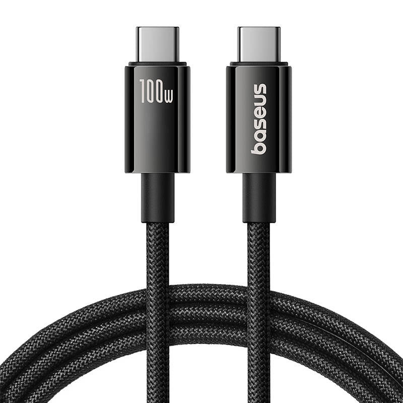 Baseus Kabel USB Tungsten Gold USB-C til USB-C 100W 1,5m (sort)
