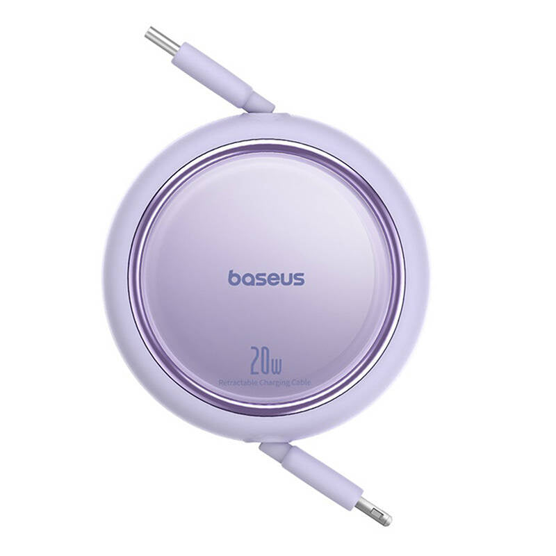 USB-kabel Baseus Free2Pull USB-C til iP 20W 1m (lila)