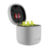Telesin Allin kasse tredobbelt oplader + 3 batterier til GoPro Hero 12 / 11 / 10 / 9 (gul)