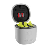 Telesin Allin kasse tredobbelt oplader + 3 batterier til GoPro Hero 12 / 11 / 10 / 9 (gul)